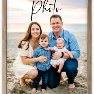 MRC Wood Products Custom Printed Portrait – Personalized Photo Artwork on Canvas Textured Board